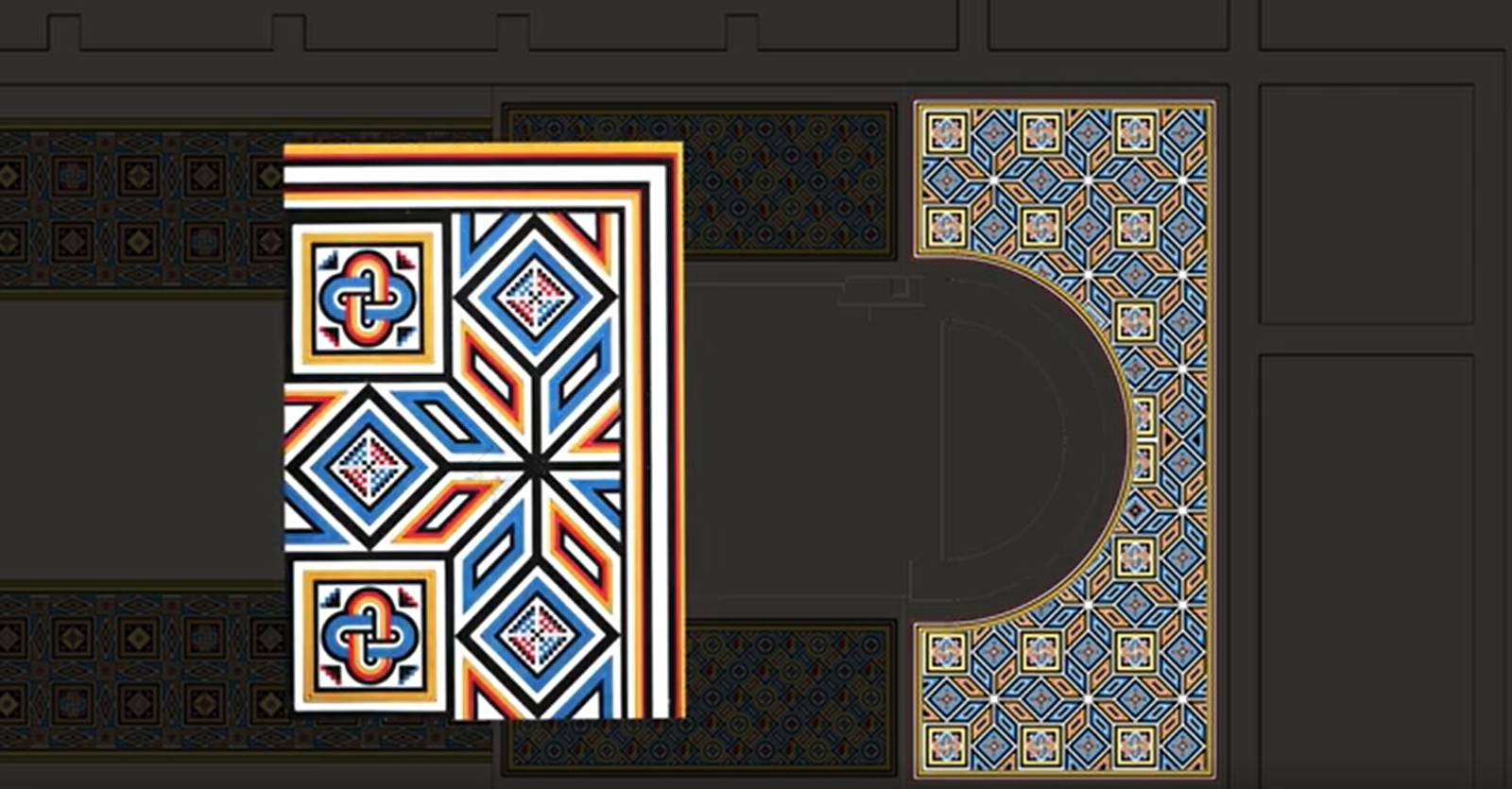 Dettagli dei mosaici della basilica